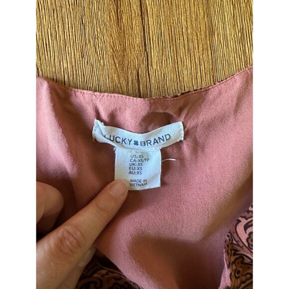 Lucky Brand Paisley Patterned Dress Size XSmall - Picture 2 of 7